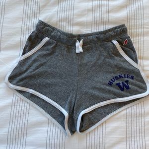 University of Washington grey sweat shorts | League Brand - small (fits XS) - UW